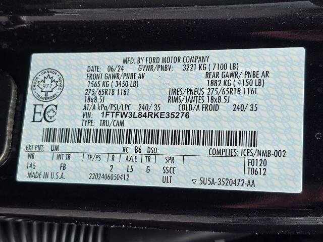 Certified 2024 Ford F150 XLT w/ Equipment Group 302A MID AWD/4WD image 37