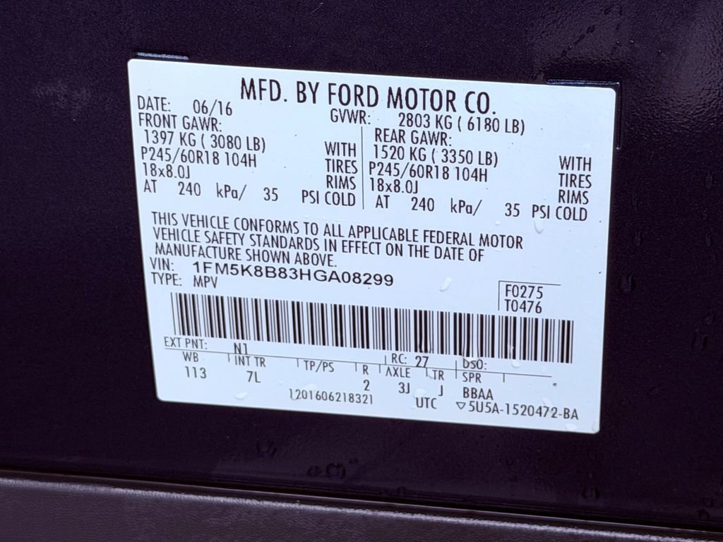 Certified 2017 Ford Explorer 4WD image 29