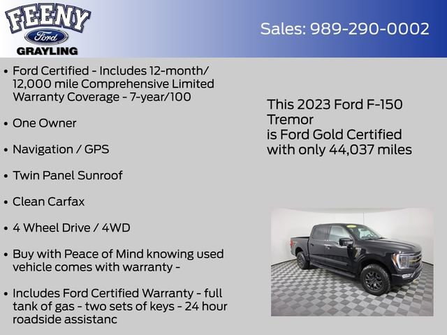 Certified 2023 Ford F150 Tremor w/ Equipment Group 402A High AWD/4WD image 4