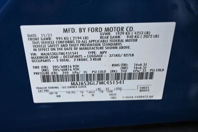 Certified 2021 Ford EcoSport SE w/ SE Convenience Package image 39