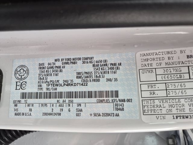 Certified 2024 Ford F150 XLT w/ Equipment Group 302A MID AWD/4WD image 25