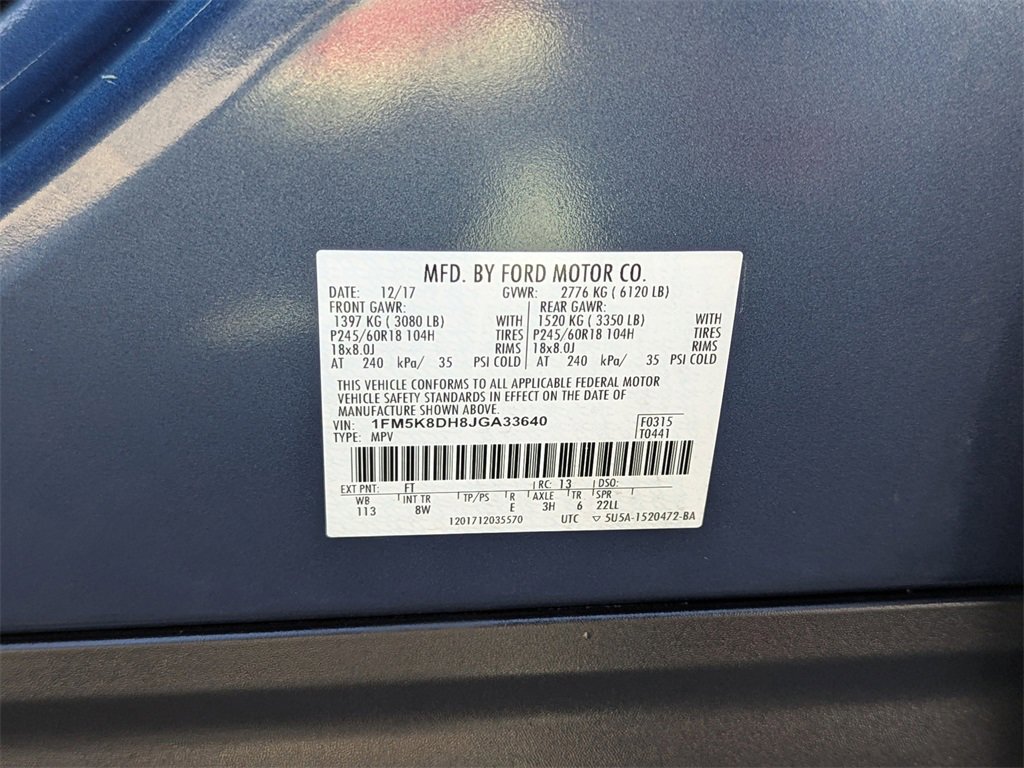 Certified 2018 Ford Explorer XLT image 32