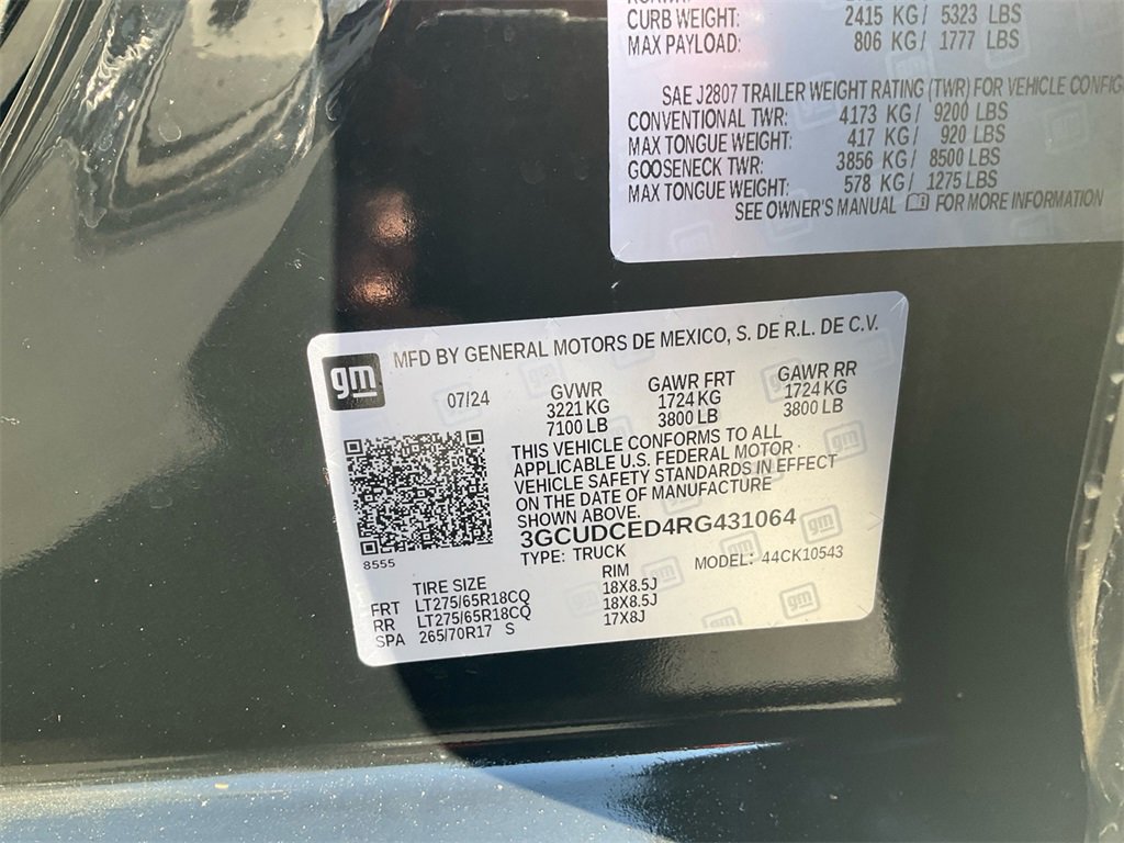 Used 2024 Chevrolet Silverado 1500 Custom Trail Boss image 18