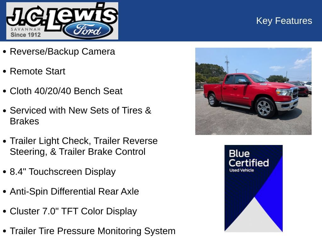 Used 2022 RAM 1500 Big Horn w/ Trailer Tow Group RWD image 29