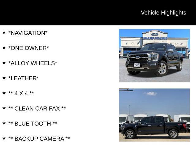 Certified 2023 Ford F150 Platinum w/ Equipment Group 701A High image 5