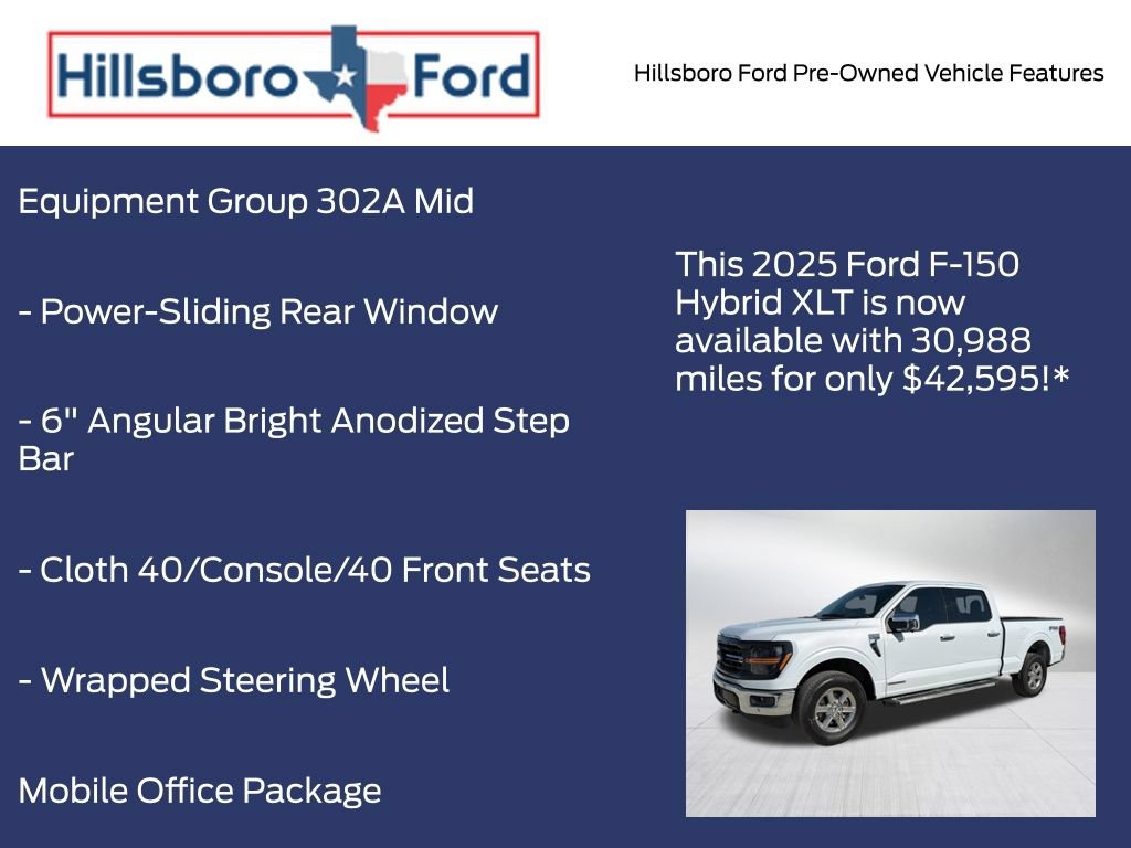 Certified 2025 Ford F150 XLT w/ Equipment Group 302A MID AWD/4WD image 9