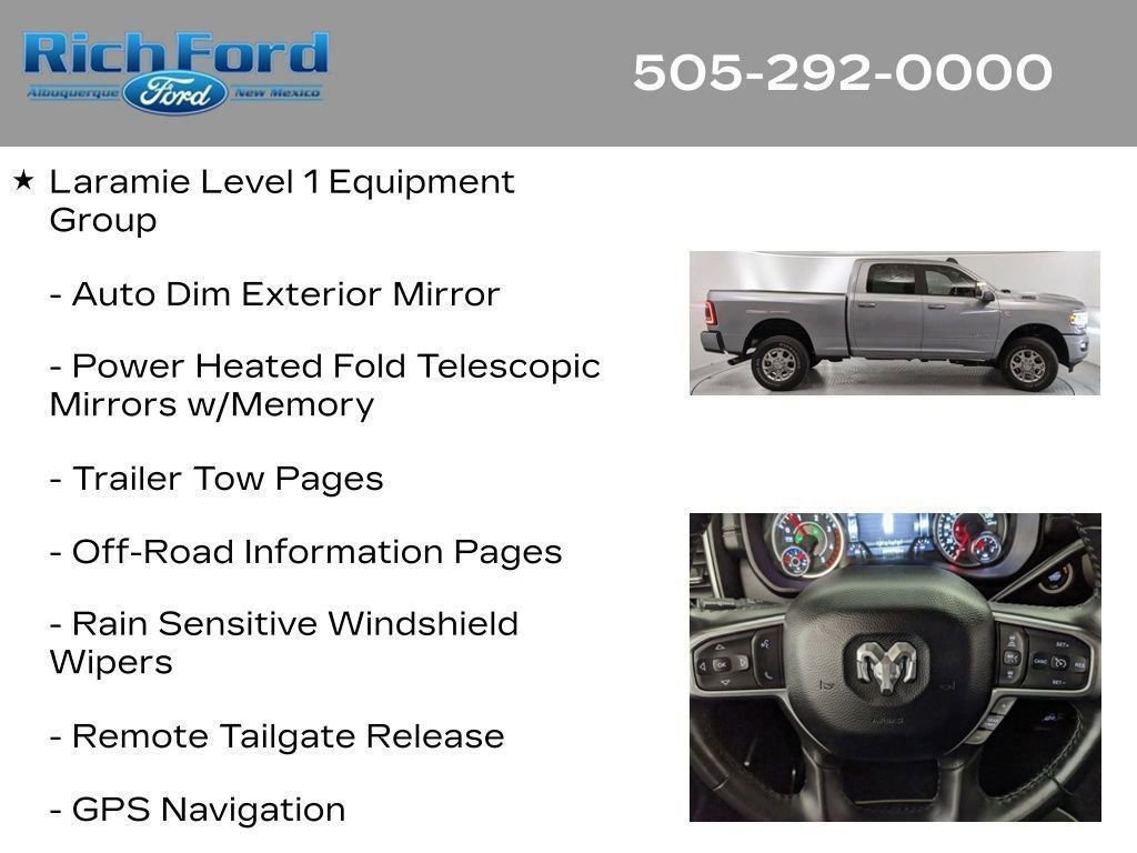 Used 2024 RAM 2500 Laramie w/ Safety Group AWD/4WD image 88