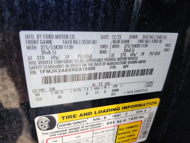 Certified 2024 Ford Expedition Max Limited AWD/4WD image 21