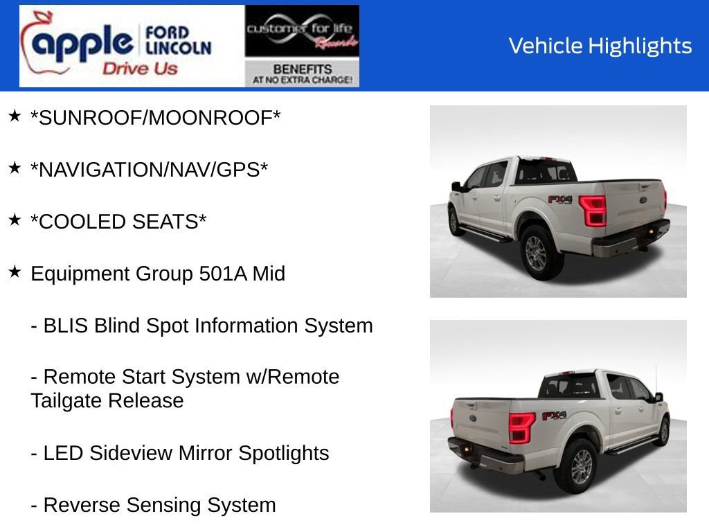 Certified 2019 Ford F150 Lariat w/ Equipment Group 501A Mid image 14