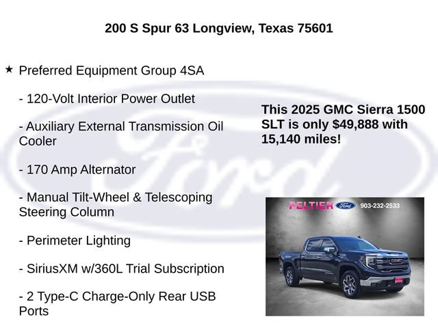 Used 2025 GMC Sierra 1500 SLT w/ SLT Premium Package AWD/4WD image 15