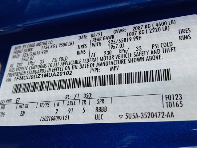Certified 2021 Ford Escape Titanium w/ Class II Trailer Tow Package FWD image 19
