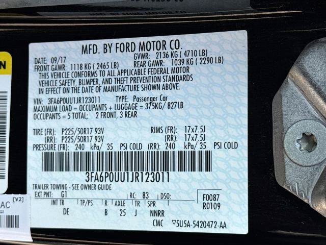 Certified 2018 Ford Fusion S FWD image 23