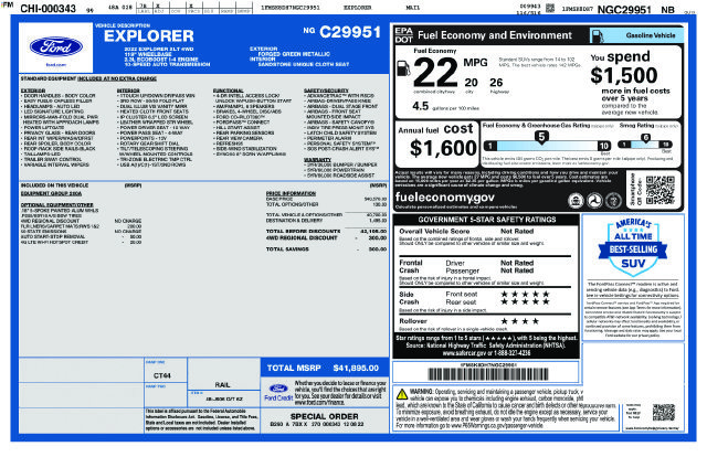 Certified 2022 Ford Explorer XLT AWD/4WD image 36