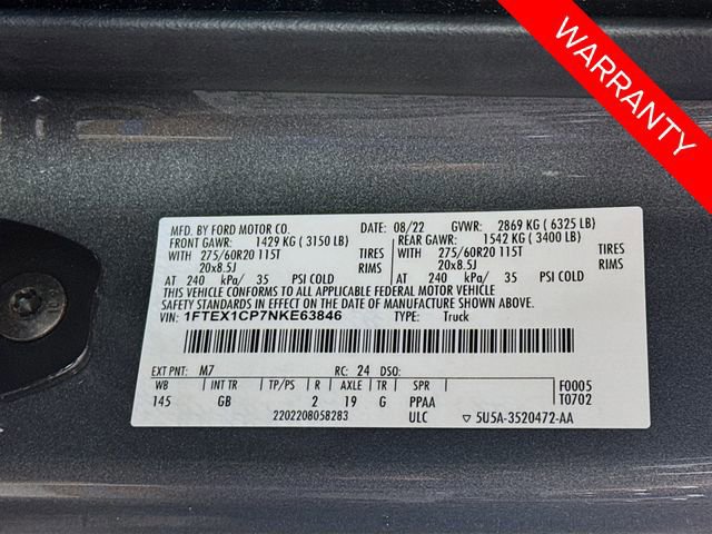 Certified 2022 Ford F150 XL w/ STX Appearance Package image 32