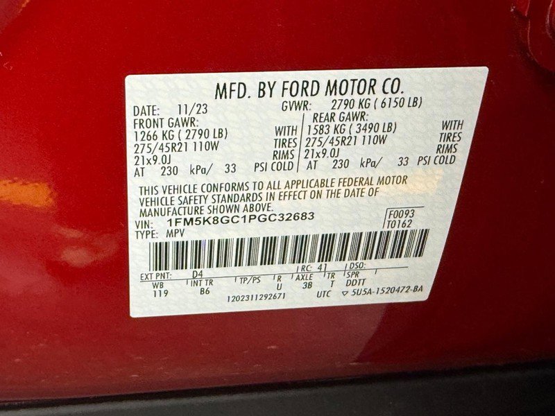 Certified 2023 Ford Explorer ST w/ Equipment Group 401A image 32