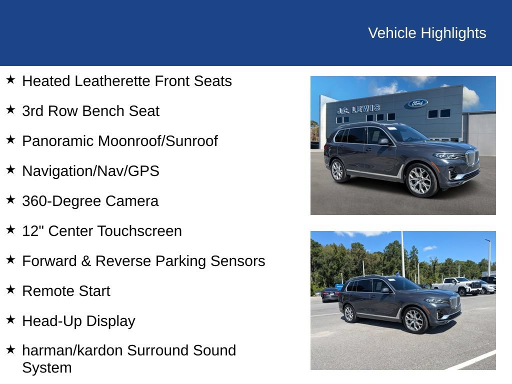 Used 2020 BMW X7 xDrive40i w/ Premium Package AWD/4WD image 26
