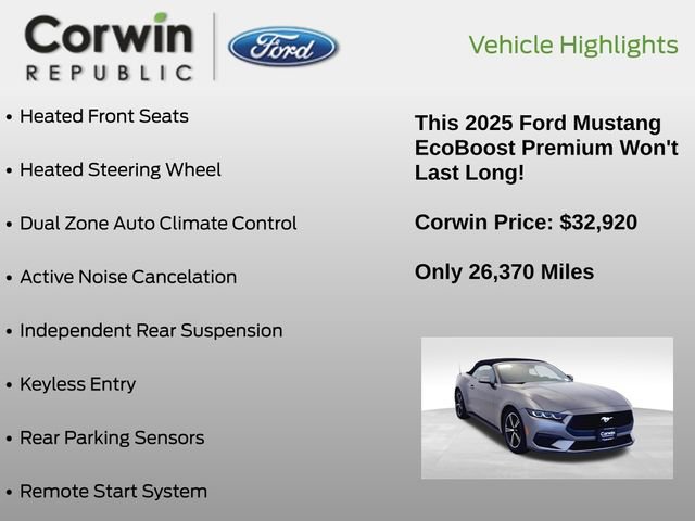 Certified 2025 Ford Mustang Premium RWD image 6