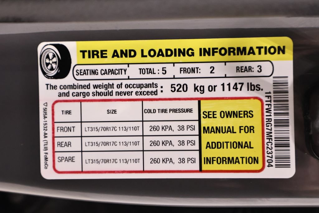 Certified 2021 Ford F150 Raptor w/ Equipment Group 801A High AWD/4WD image 54