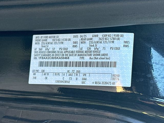 Certified 2025 Ford Transit 350 XLT RWD image 37