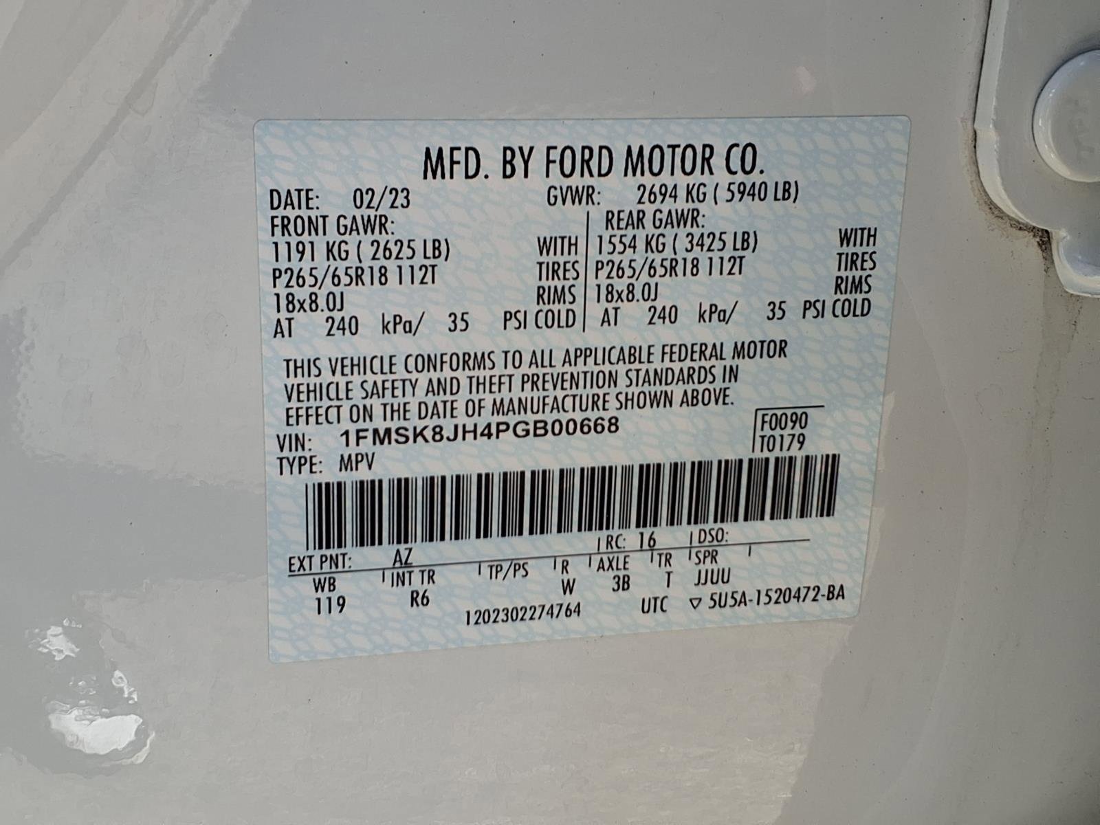 Certified 2023 Ford Explorer Timberline w/ Timberline Technology Package image 30