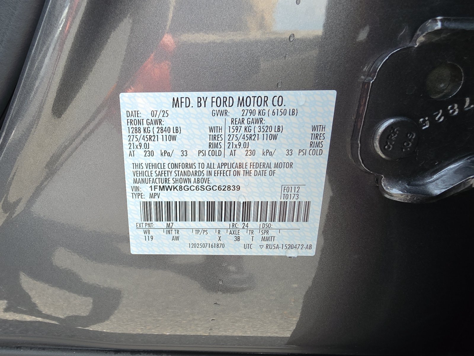 Certified 2025 Ford Explorer ST w/ Sun And Sound Package AWD/4WD image 34