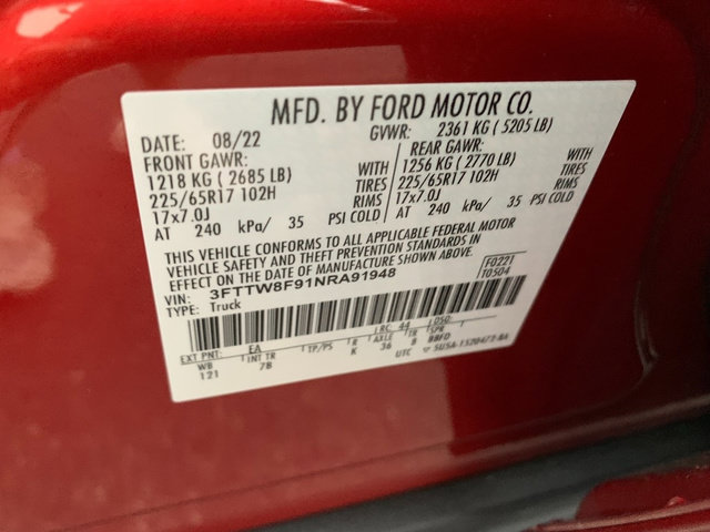 Certified 2022 Ford Maverick XLT w/ Equipment Group 300A Standard AWD/4WD image 28