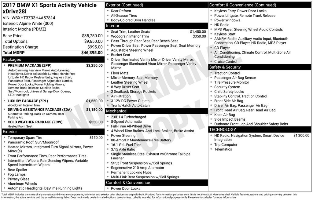 Used 2017 BMW X1 xDrive28i image 3