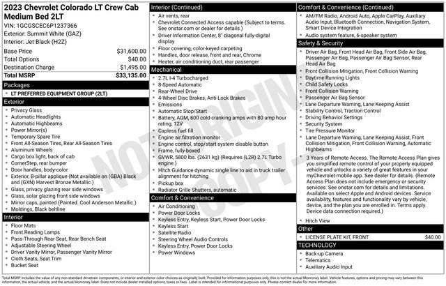 Used 2023 Chevrolet Colorado LT image 34