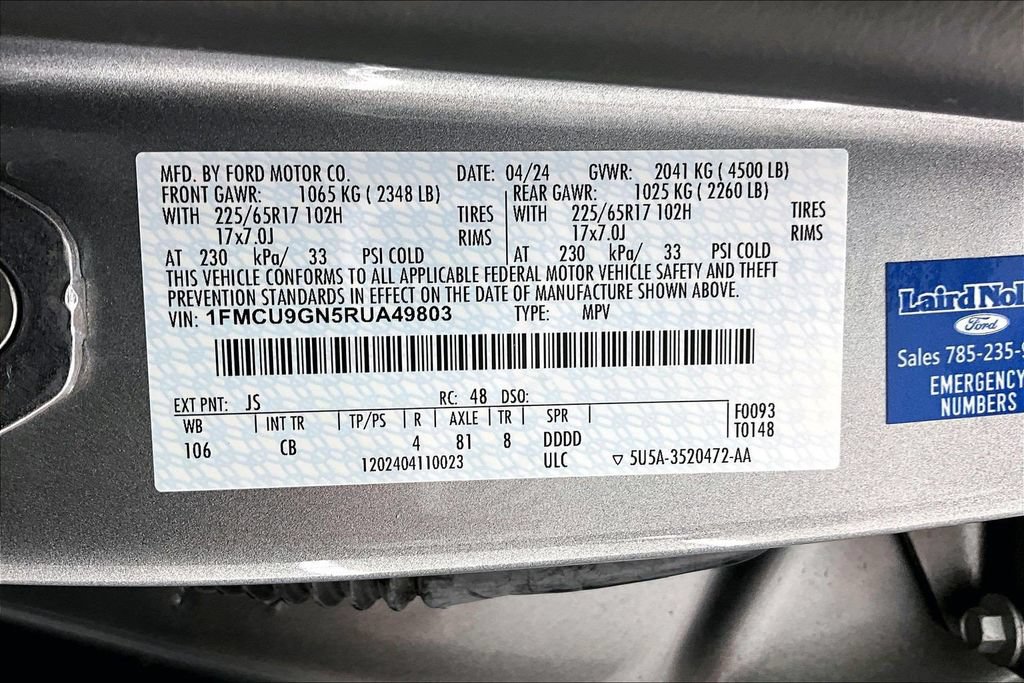 Certified 2024 Ford Escape Active w/ Tech Pack #2 AWD/4WD image 35