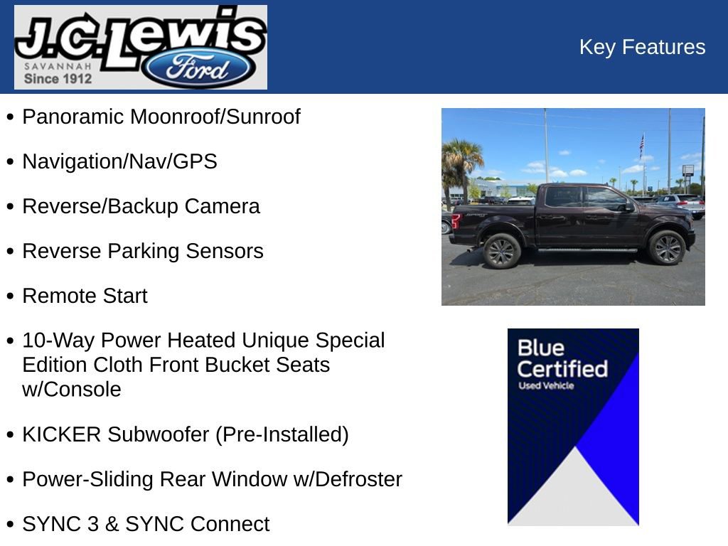 Certified 2018 Ford F150 XLT w/ Equipment Group 302A Luxury image 17