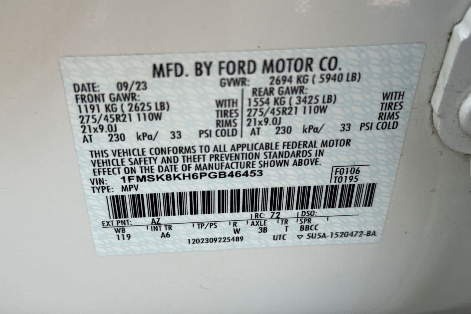 Certified 2023 Ford Explorer ST-Line w/ Class IV Trailer Tow Package AWD/4WD image 30
