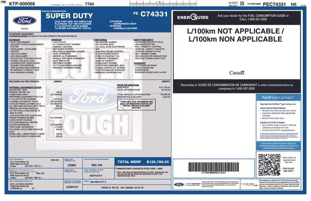 Certified 2023 Ford F350 Platinum w/ Tremor Off-Road Package AWD/4WD image 43