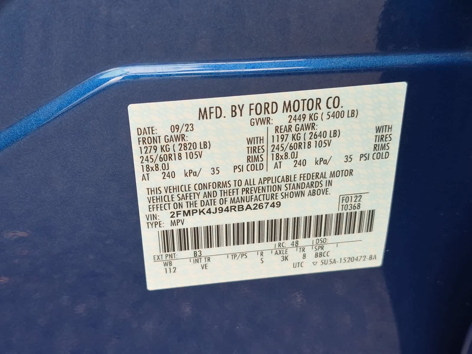 Certified 2024 Ford Edge SEL w/ Convenience Package AWD/4WD image 35