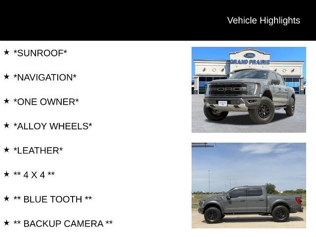 Certified 2021 Ford F150 Raptor w/ Equipment Group 801A High AWD/4WD image 4