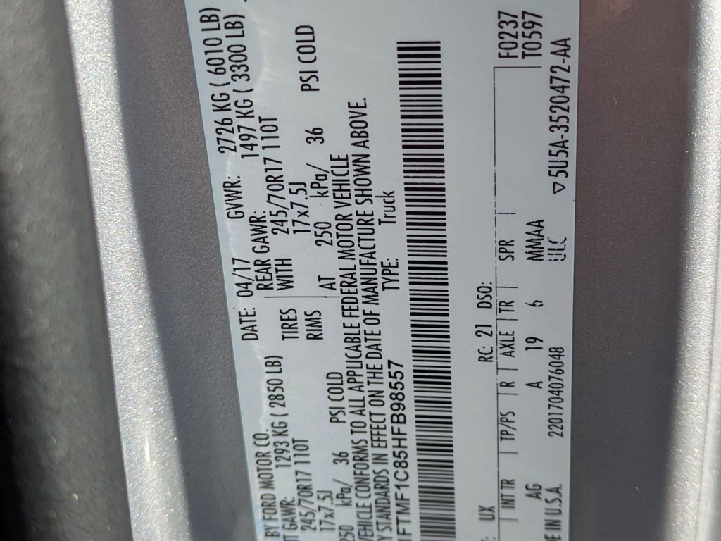 Certified 2017 Ford F150 XL image 21