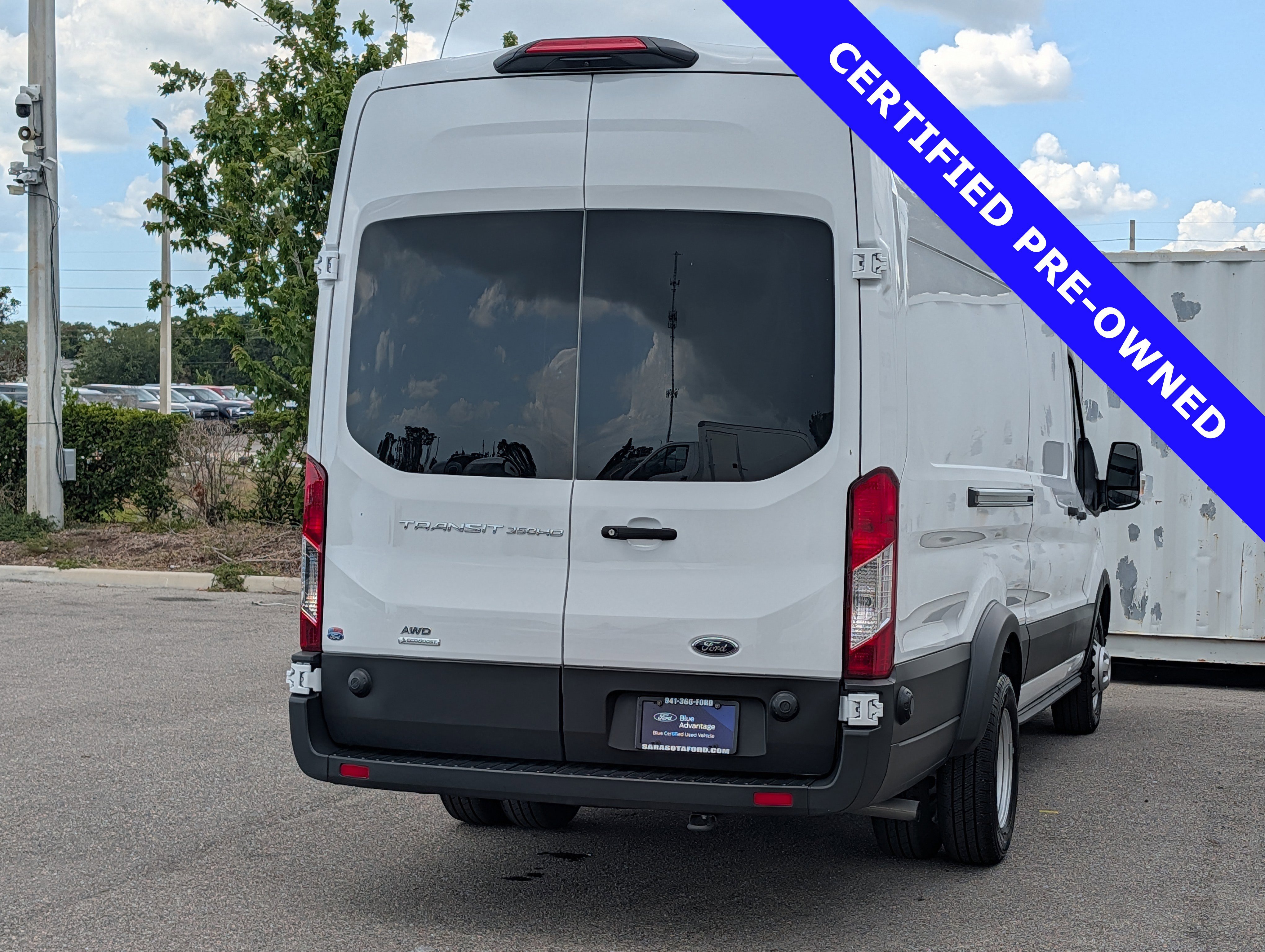 Certified 2024 Ford Transit 350 148 High Roof DRW AWD w/ Exterior Upgrade Package image 4