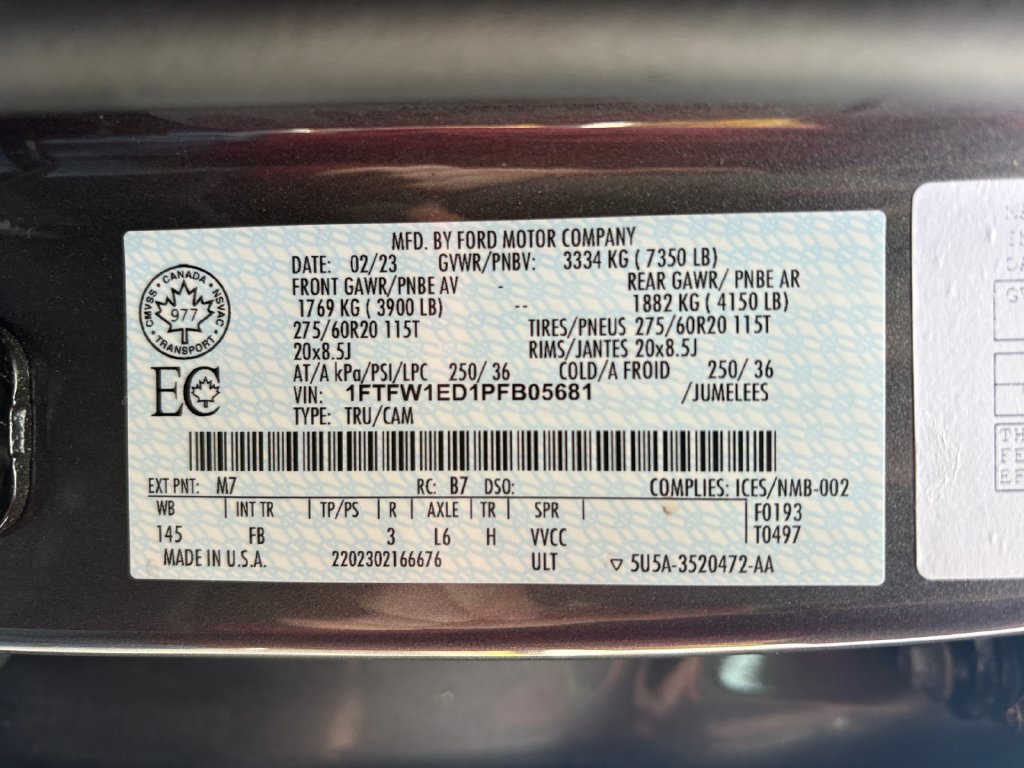 Certified 2023 Ford F150 XLT w/ Equipment Group 302A High AWD/4WD image 25