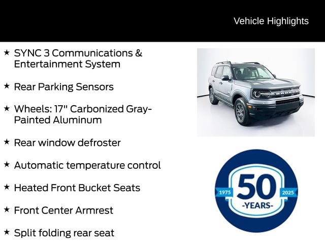 Certified 2024 Ford Bronco Sport Big Bend w/ Convenience Package AWD/4WD image 11