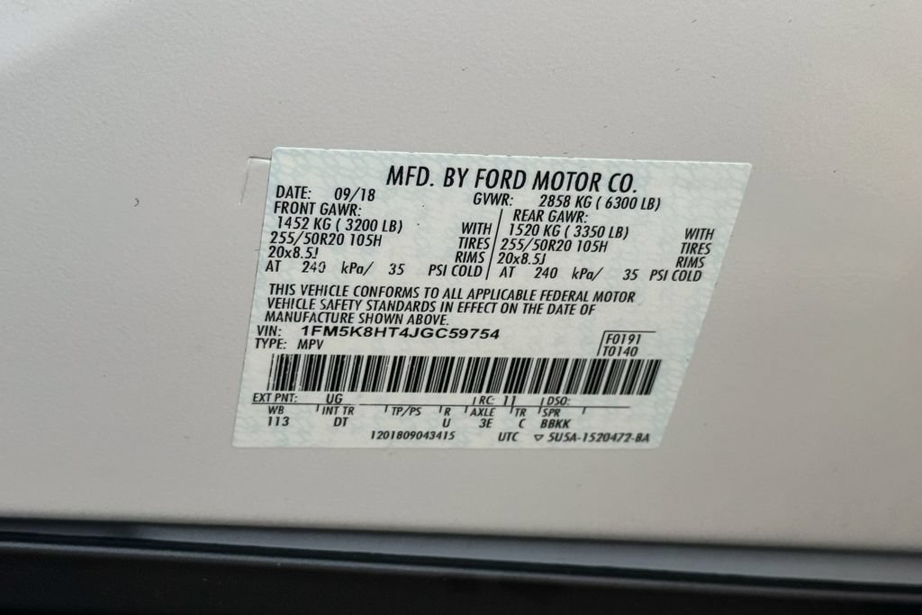 Certified 2018 Ford Explorer Platinum AWD/4WD image 28