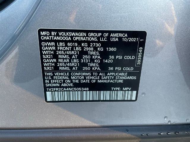 Used 2022 Volkswagen Atlas SEL Premium AWD/4WD image 17