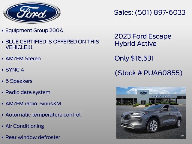 Certified 2023 Ford Escape Active FWD image 7