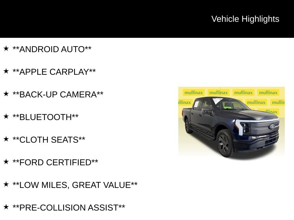 Certified 2024 Ford F150 Lightning Flash AWD/4WD image 13
