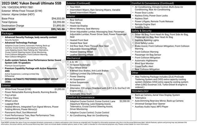 Used 2023 GMC Yukon Denali Ultimate image 8