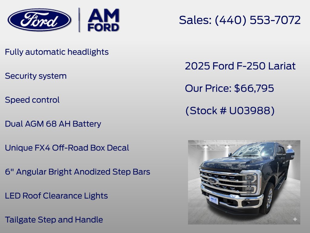 Certified 2025 Ford F250 Lariat w/ Chrome Package AWD/4WD image 33