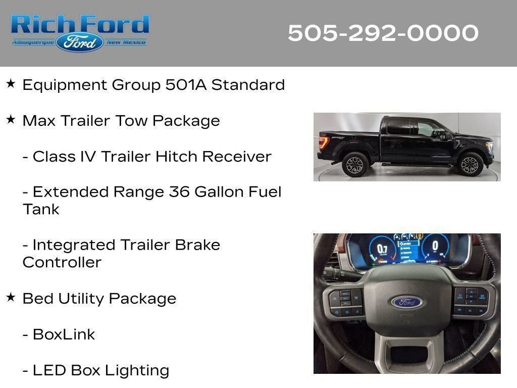 Certified 2023 Ford F150 Lariat w/ Max Trailer Tow Package AWD/4WD image 51