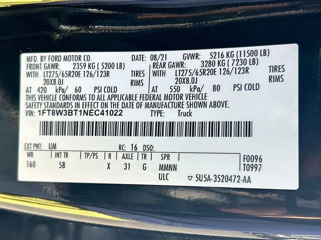 Certified 2022 Ford F350 Lariat w/ Black Appearance Package image 34