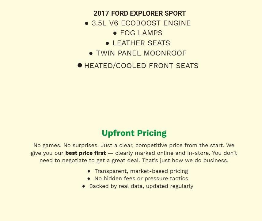 Certified 2017 Ford Explorer Sport AWD/4WD image 2