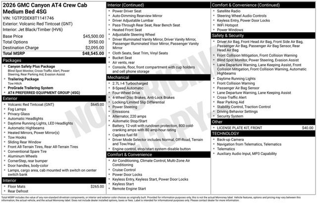 Used 2026 GMC Canyon AT4 AWD/4WD image 2