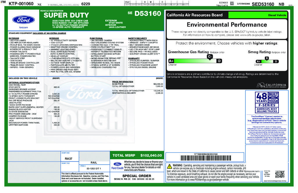 Certified 2025 Ford F450 King Ranch w/ FX4 Off-Road Package AWD/4WD image 46