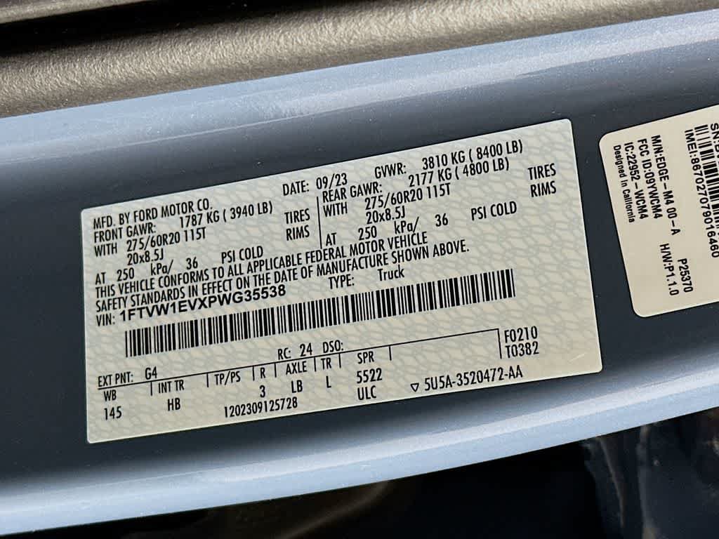 Certified 2023 Ford F150 Lightning Lariat w/ Equipment Group 511A High AWD/4WD image 22